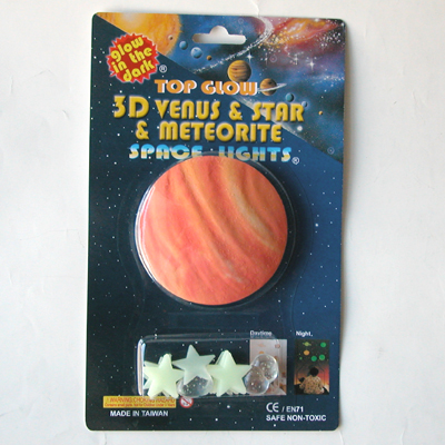 3D Venus & star & meteorite