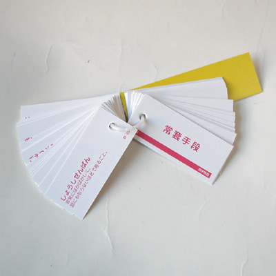 会話カード（言葉・漢字シリーズ） 読み方や意味も書いてあります