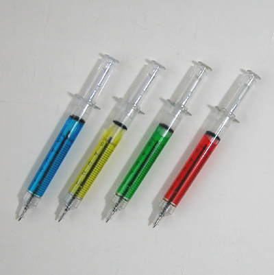 注射器型ボールペン（４色）