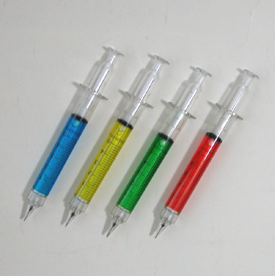 注射器型シャープペンシル（４色）